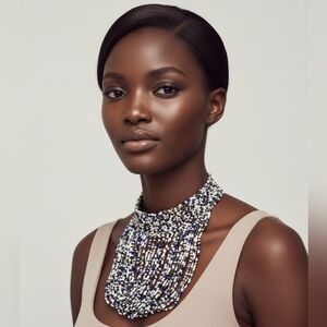 Beaded multicolored necklace